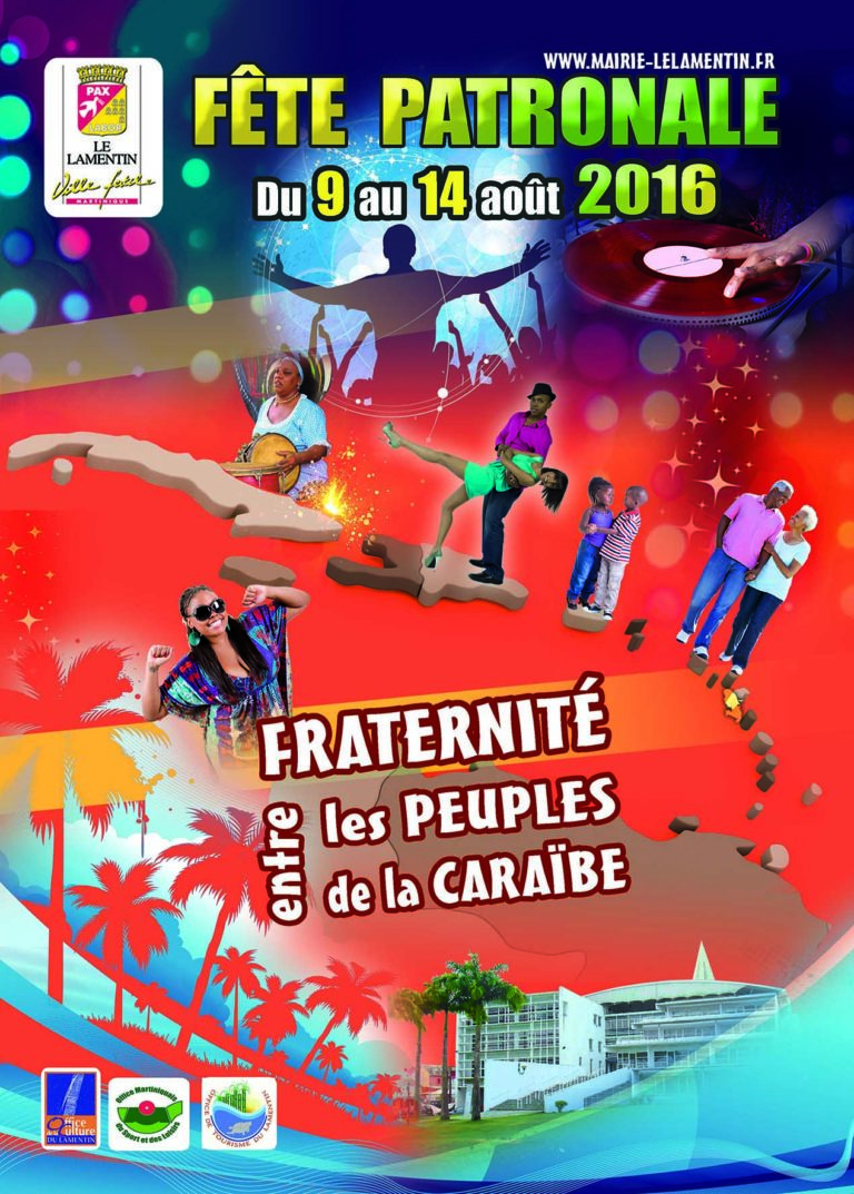 La fête patronale du Lamentin c&rsquo;est du 9 au 14 août 2016, voici le programme