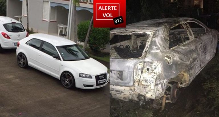 Car-Jacking Vert-Pré : l&rsquo;Audi blanche volée, retrouvée au Gros-Morne calcinée