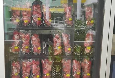 Un distributeur de pommes Malacca installé dans un lycée en Guadeloupe