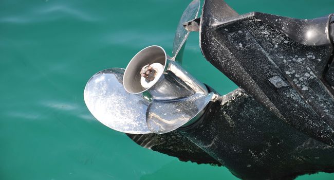 Hélice d'un bateau