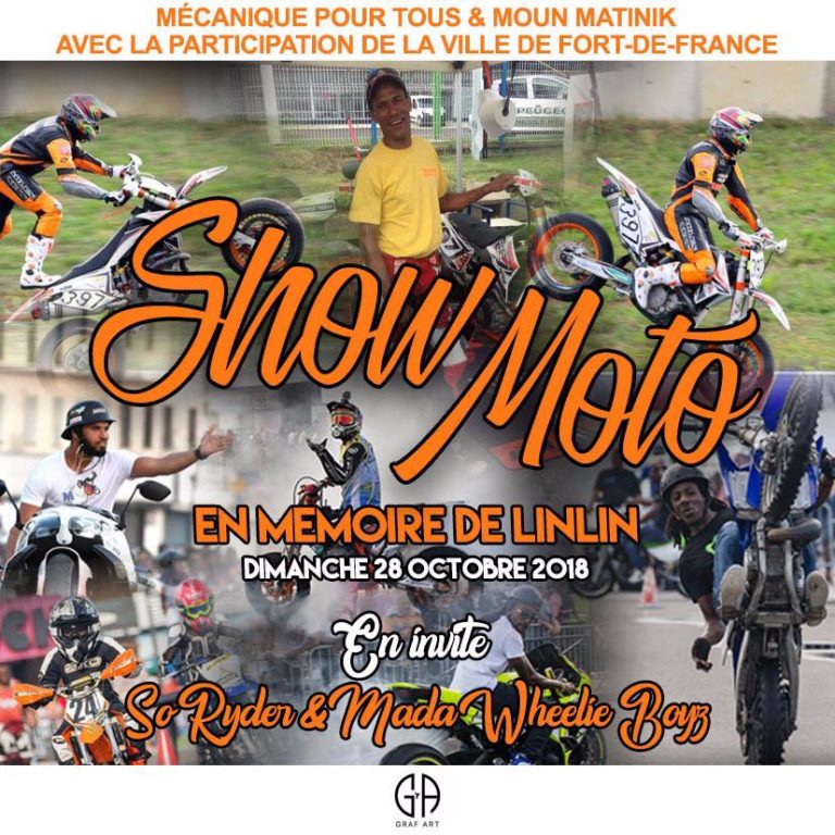 Un « Show Moto » à Fort-de-France en mémoire de Linlin, le 28 octobre