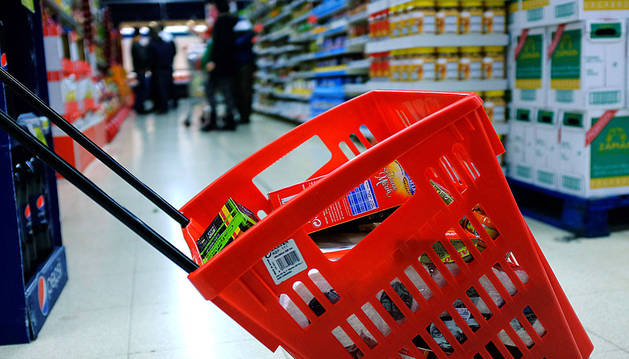 Panier de caisse supermarché