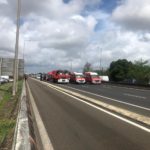 Opération Molokoy sur l'autoroute des pompiers. Images d'archives.