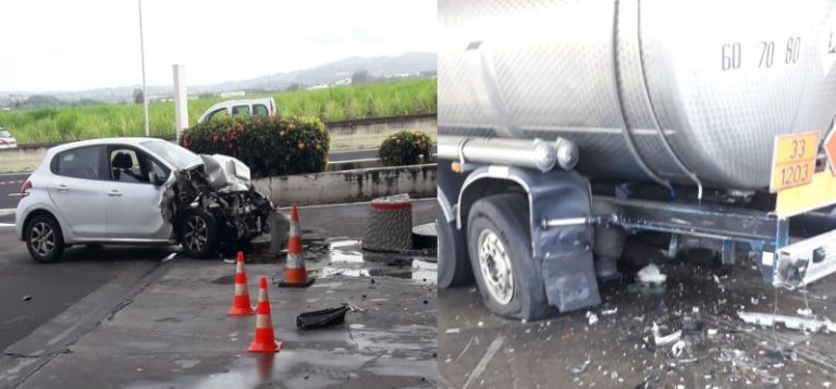 Un camion-citerne percuté par une voiture dans une station de l&rsquo;aéroport