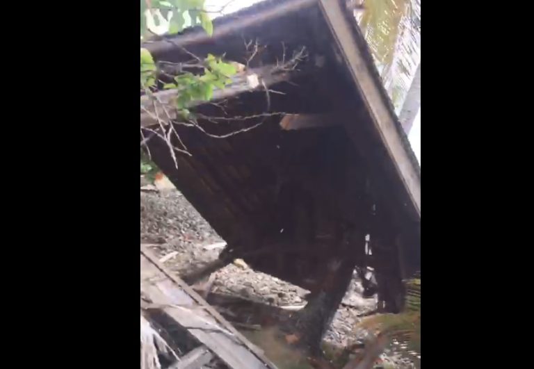 Mobilisation à Fond Larion : une « maisonnette » détruite (VIDÉO)