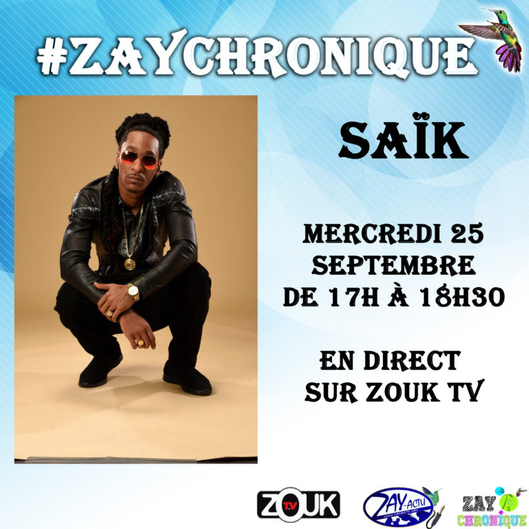 L&rsquo;artiste Saïk et le groupe Swagg Mada invités à #ZayChronique, le mercredi 25 septembre
