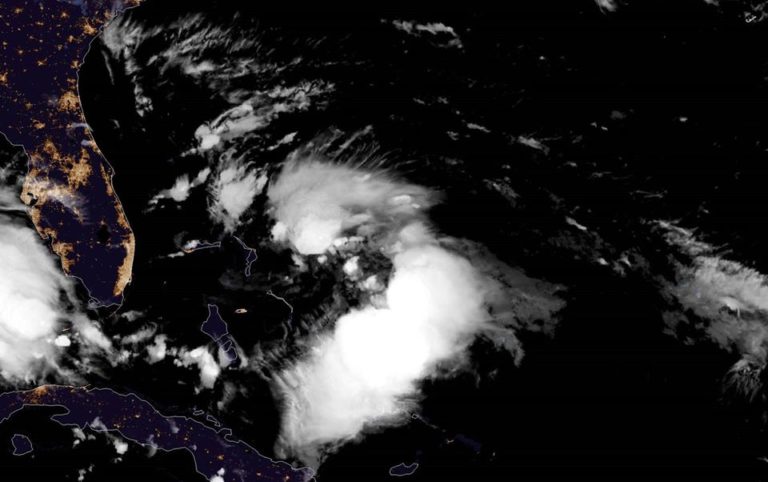 Naissance de la tempête tropicale Humberto au large des Bahamas