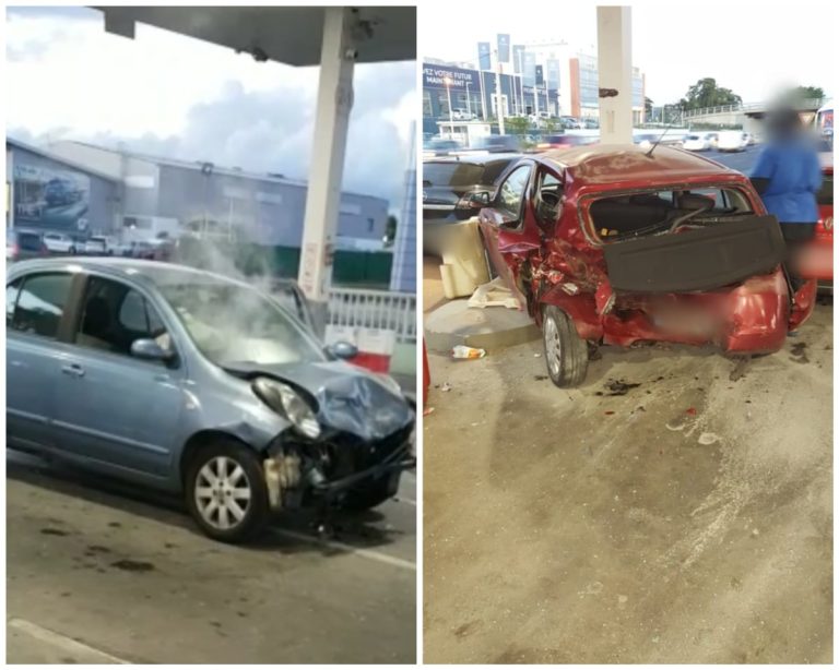 Un nouvel accident de voiture dans la station de l&rsquo;aéroport au Lamentin