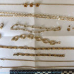 Bijoux volés. Photo : police nationale de Martinique.