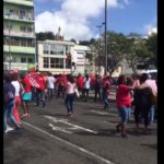 Manifestation dans les rues de Fort-de-France contre la réforme des retraites