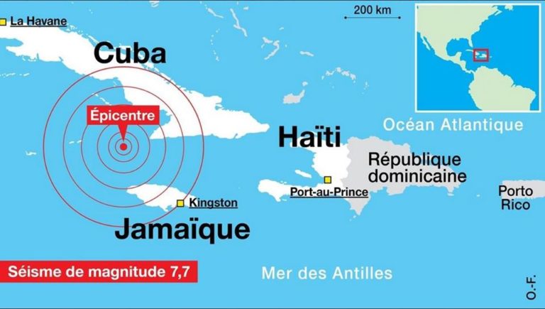 Séisme Jamaïque : la Martinique n&rsquo;est pas concernée par l&rsquo;alerte tsunami