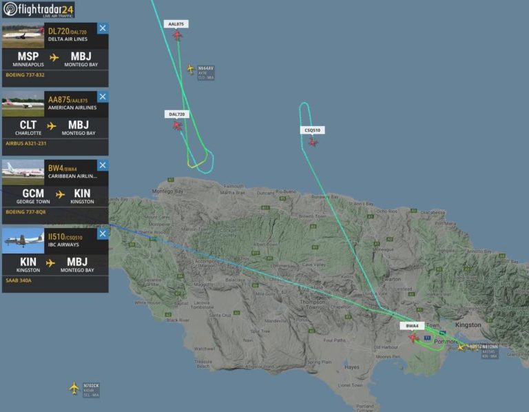 Puissant dans la Caraïbe : de nombreux vols à destination de la Jamaïque font demi-tour