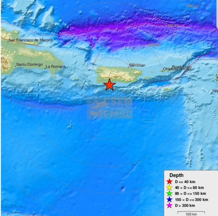 Un nouveau séisme de magnitude 5,3 secoue Porto-Rico ce mardi matin