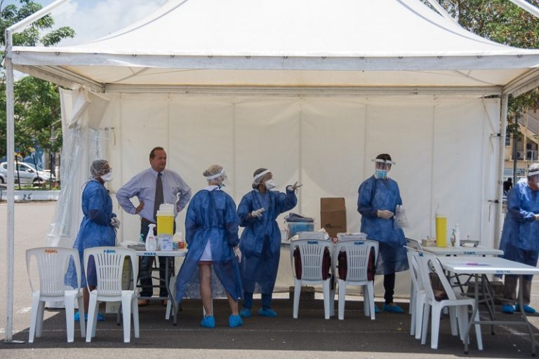 Des dépistages du covid-19 réalisés à Fort-de-France par les laboratoires Bio Santé