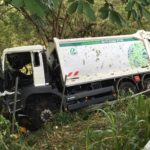 Camion accidenté à Ducos.