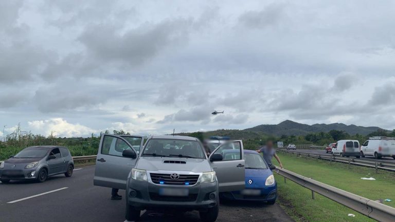 Un automobiliste jugé « dangereux » arrêté par les forces de l&rsquo;ordre sur la RN5 à Rivière-Salée