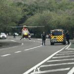 Dragon 972 en intervention sur l'accident de moto au Diamant