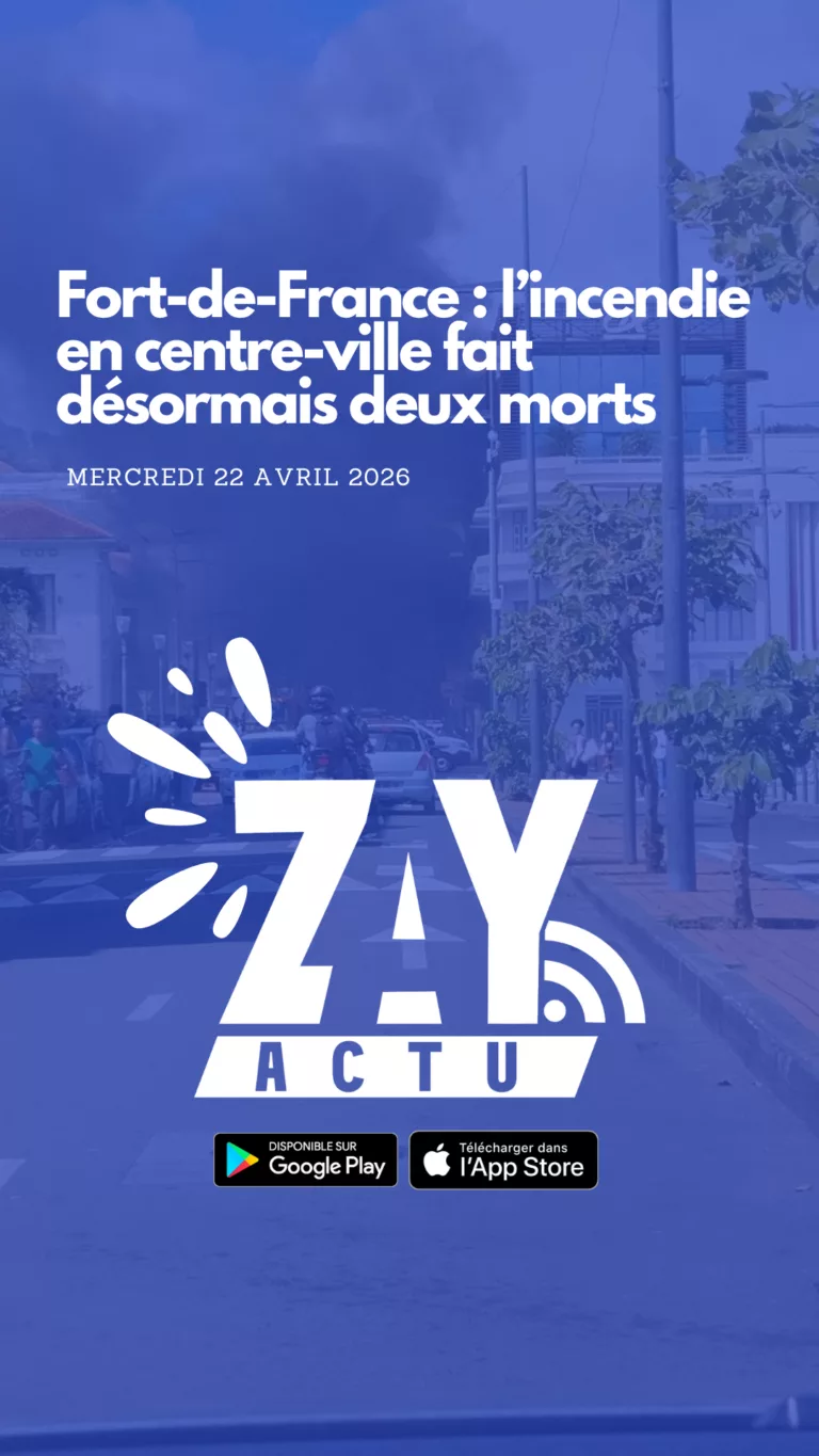 Fort-de-France : l’incendie en centre-ville fait désormais deux morts