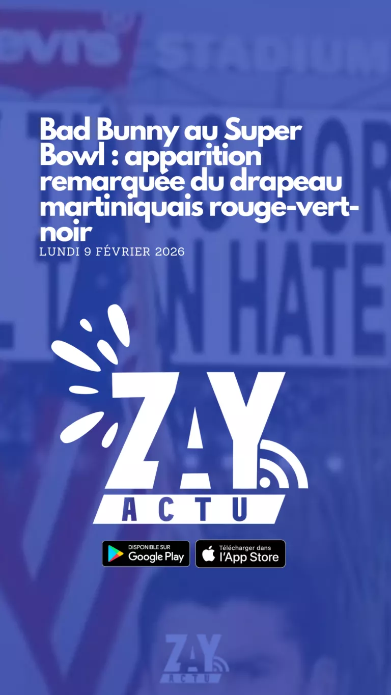 Bad Bunny au Super Bowl : apparition remarquée du drapeau martiniquais rouge-vert-noir