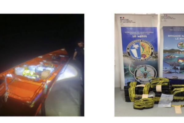 Martinique : une yole interceptée en mer avec 69 kg de cannabis, deux hommes condamnés