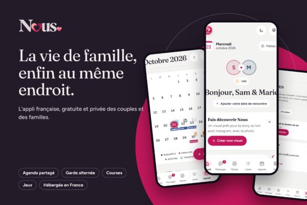Nous, l’application née en Martinique qui veut simplifier le quotidien des couples, des familles et des proches